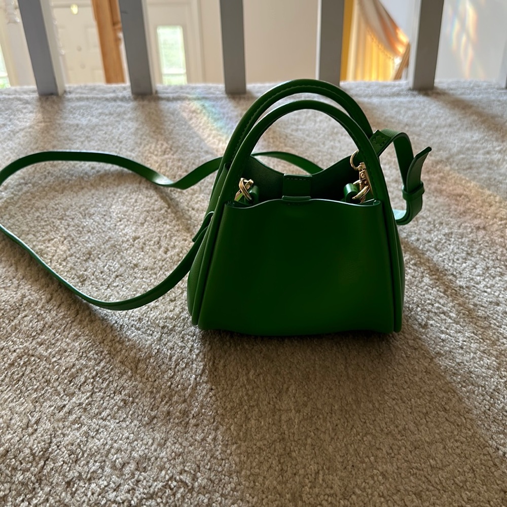 Anthropologie Mini Lime Green Bag